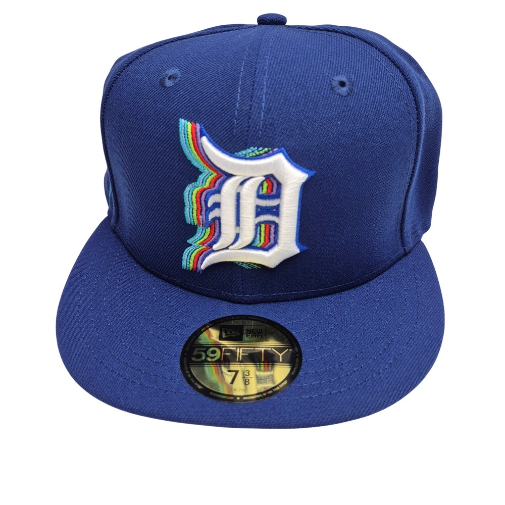 Detroit Tigers World Series Champions 50th Anniversary Fitted Baseball Cap 7 3/8